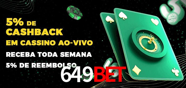 Promoções do cassino ao Vivo 649bet